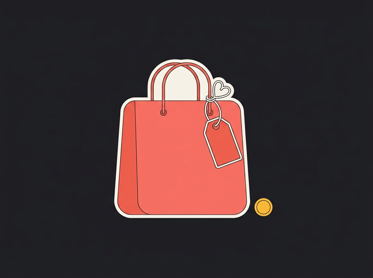 De compras — illustration