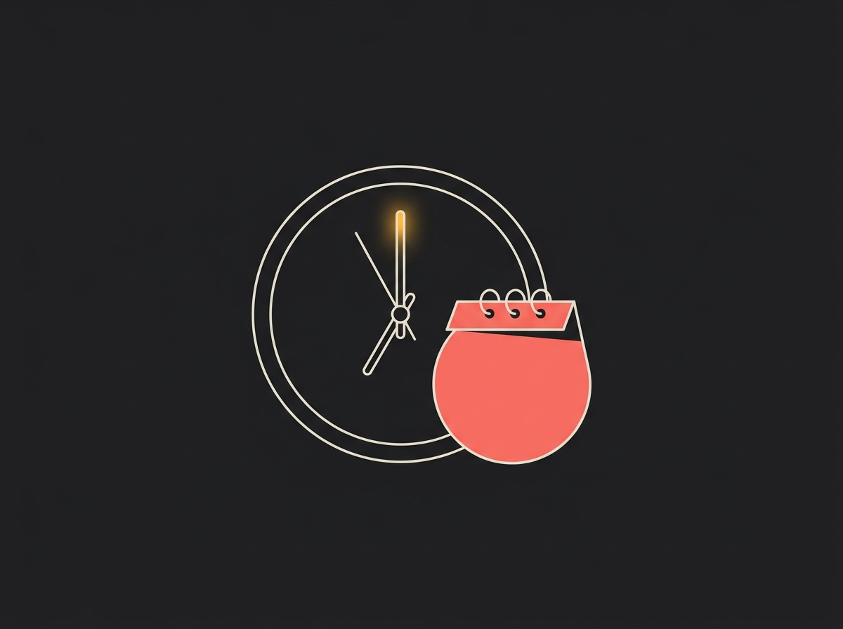 Números, días y horas — illustration