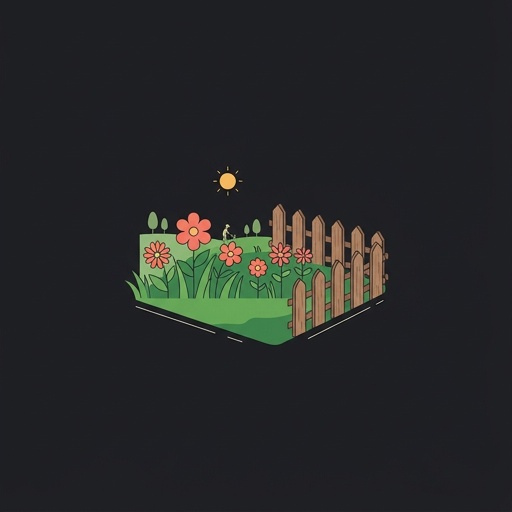 el jardín — garden