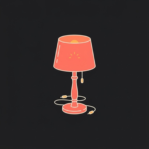 la lámpara — lamp