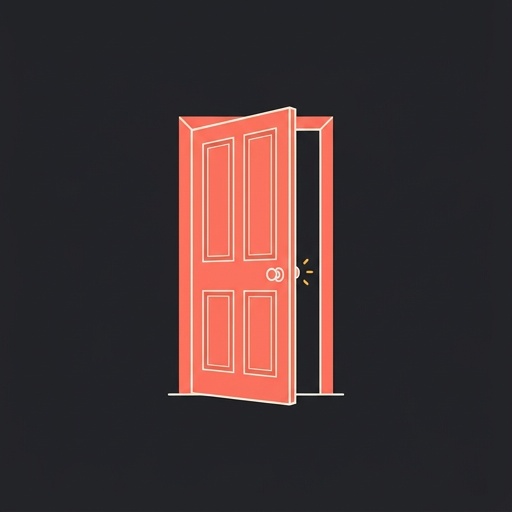 la puerta — door